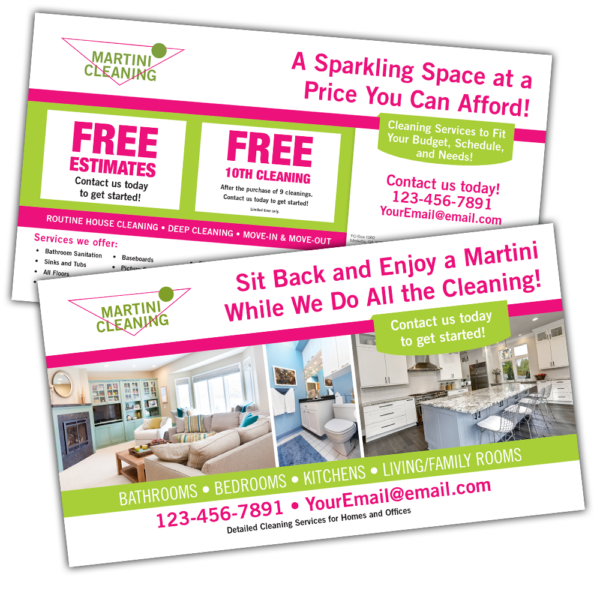Home Cleaning Service Postcard Template