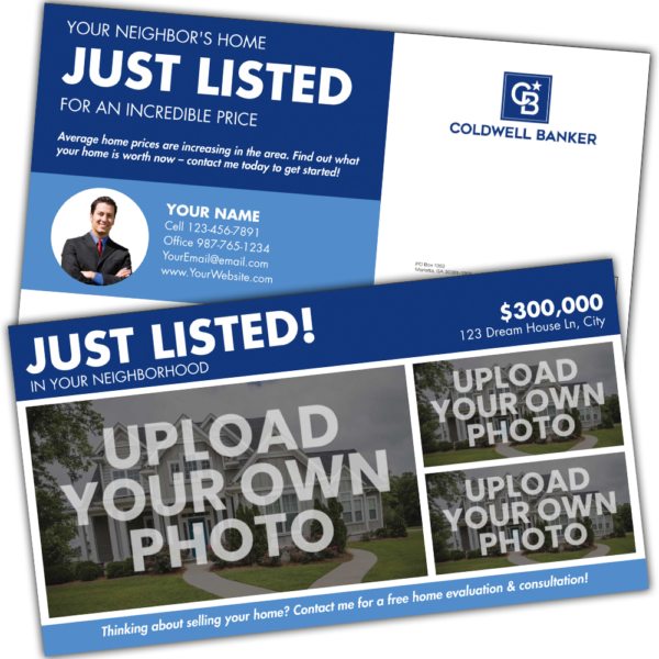 Just Listed - Coldwell Banker Postcard Template